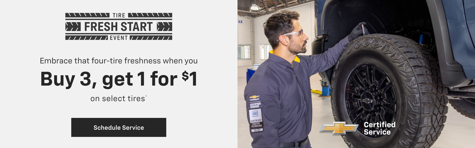 Buy 3 Get 1 for $1 Tire Special in East Dundee, IL